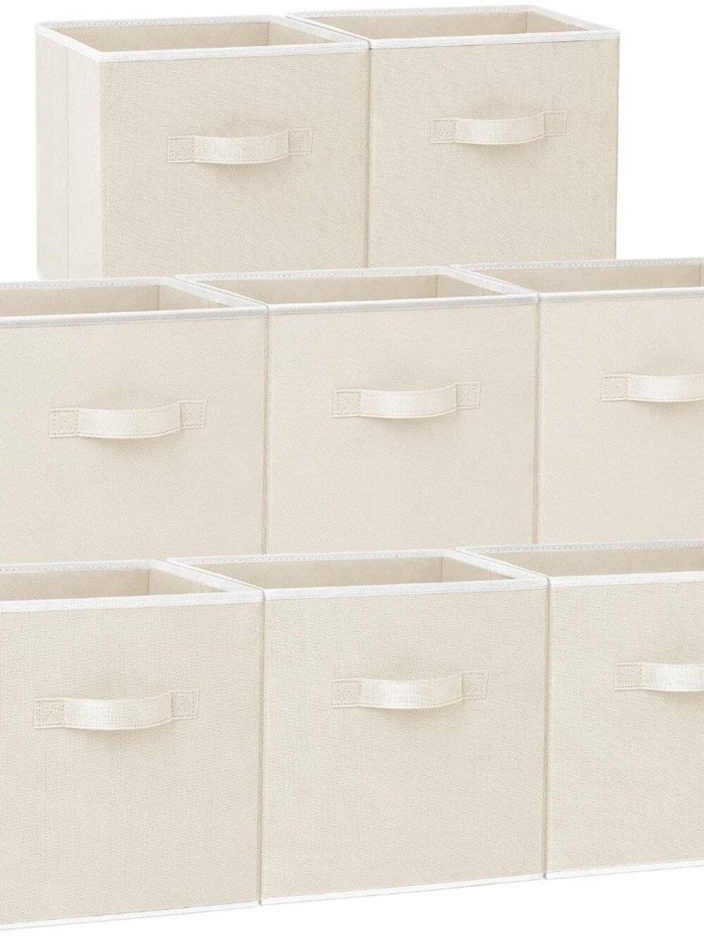 Large Storage Cubes - 13 Inch Heavy Duty Fabric Storage Bins for Shelves Closet,